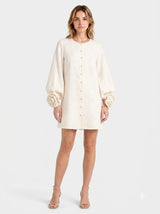 Laraa Rosé Linen Mini Dress