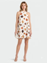 Laraa Dotty Halter Swing Dress