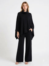 Laraa Cosy Cowl Poncho Pants Set