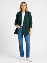 Laraa Hayden Knit-Sleeve Blazer