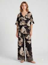 Laraa Sienna Printed V-Neck Two-Piece Set